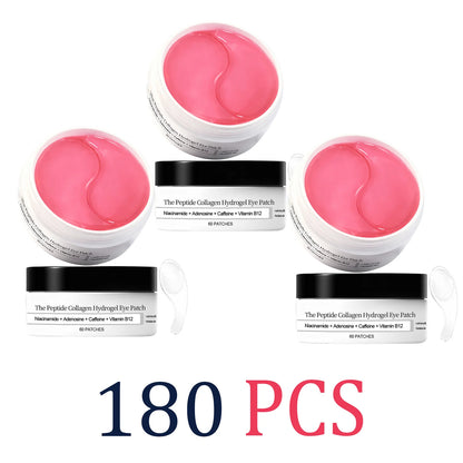 60 Pcs Collagen Peptide Moisturizing Eye Patches Hydrogel Under Eye Mask Daily Skincare Soothing Eye Care Hydrating Mask