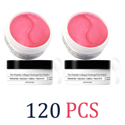 60 Pcs Collagen Peptide Moisturizing Eye Patches Hydrogel Under Eye Mask Daily Skincare Soothing Eye Care Hydrating Mask