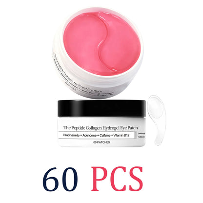 60 Pcs Collagen Peptide Moisturizing Eye Patches Hydrogel Under Eye Mask Daily Skincare Soothing Eye Care Hydrating Mask